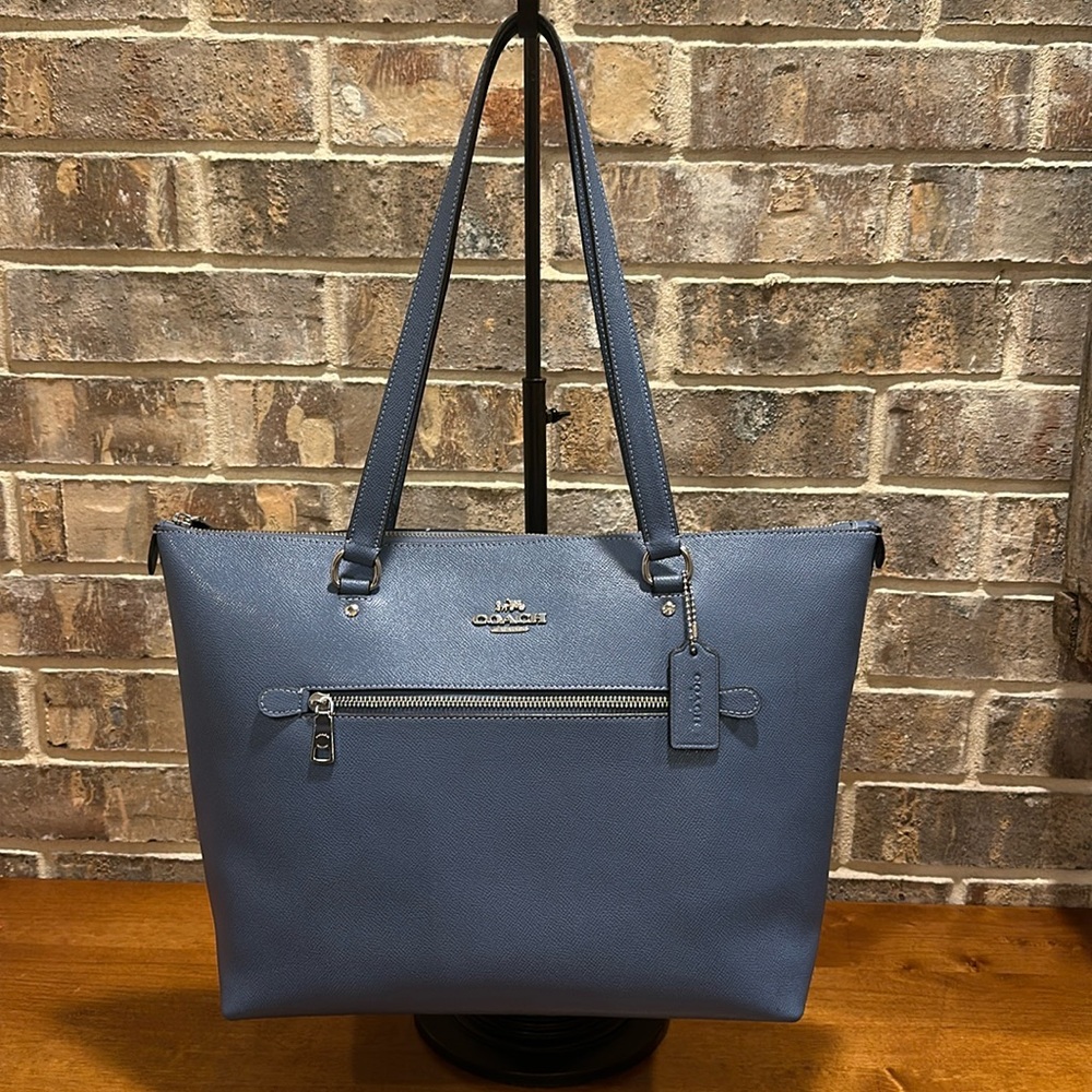 COACH Leather purse- Stone Blue